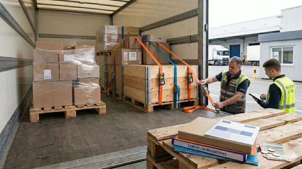 Aide financière CARSAT : financer un outil d’arrimage pour camion 